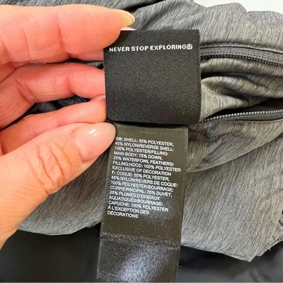 The North Face Kids Charcoal and Black Reversible Puffer Jacket - Picture 11 of 12